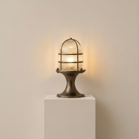 Wellington Grand Post Lantern - Very Dark Antique Brass