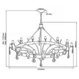 Elstead Windsor 12 Light Chandelier
