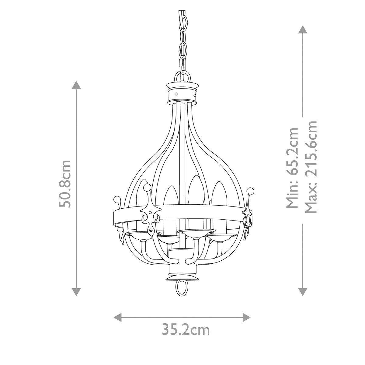 Elstead Windsor 4 Light Pendant