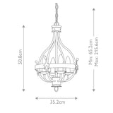 Elstead Windsor 4 Light Pendant