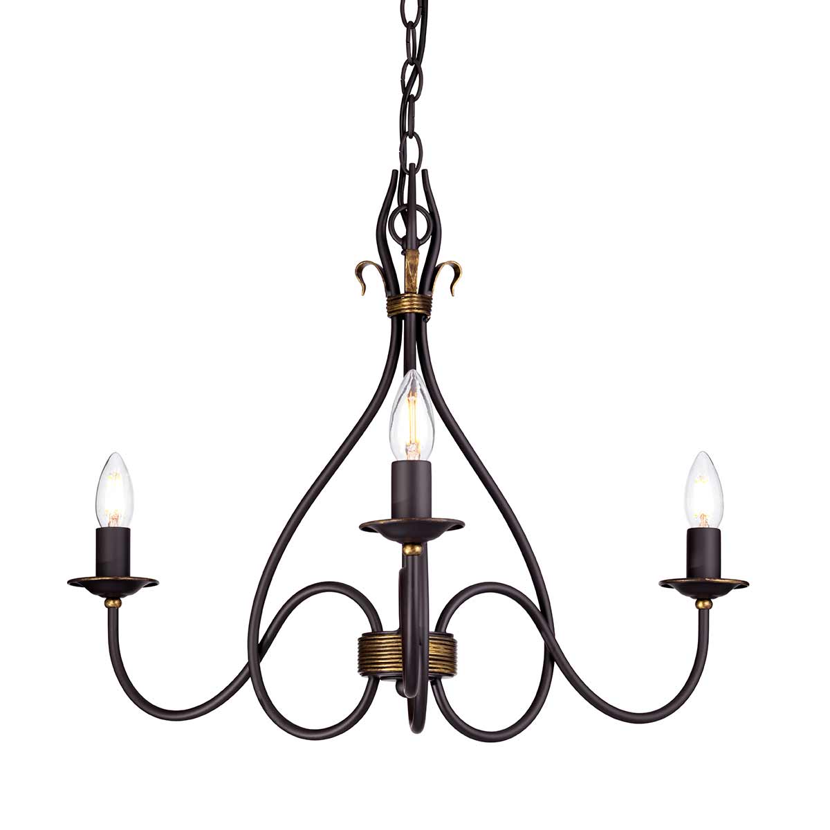 Elstead Windermere 3 Light Chandelier