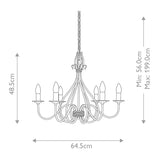 Elstead Windermere 6 Light Chandelier