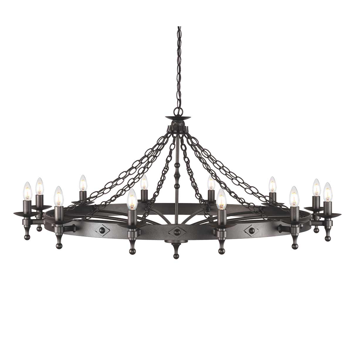 Elstead Warwick 12 Light Chandelier