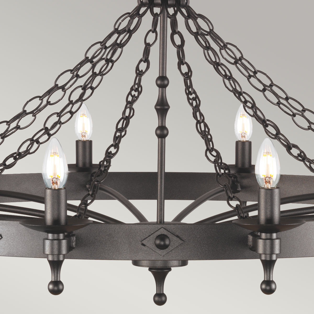 Elstead Warwick 12 Light Chandelier