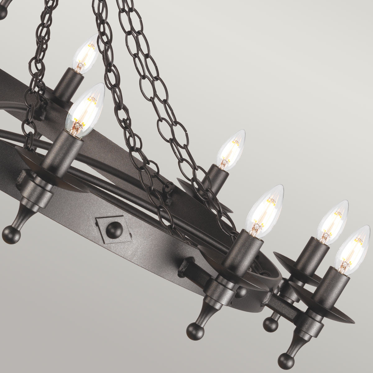 Elstead Warwick 12 Light Chandelier