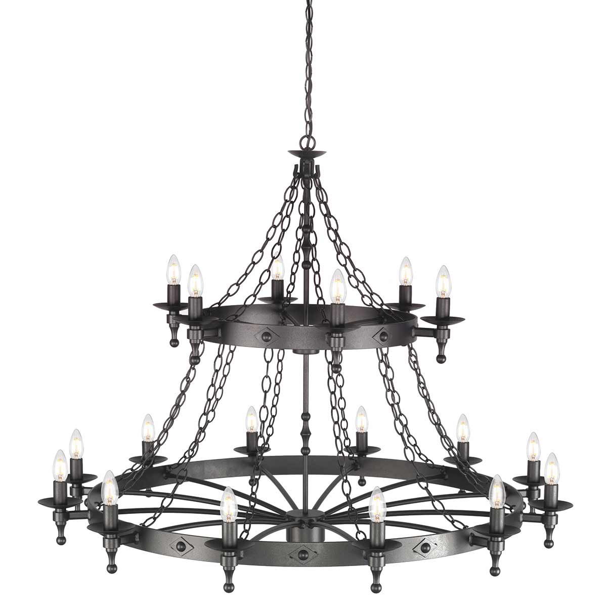 Elstead Warwick 18 Light Chandelier