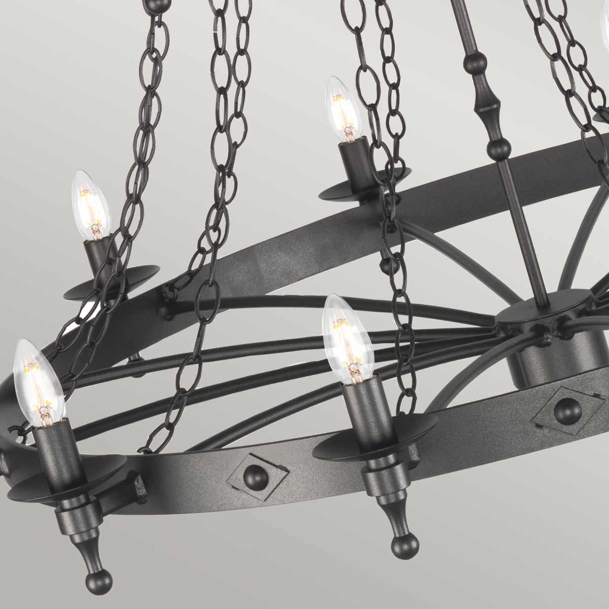 Elstead Warwick 18 Light Chandelier