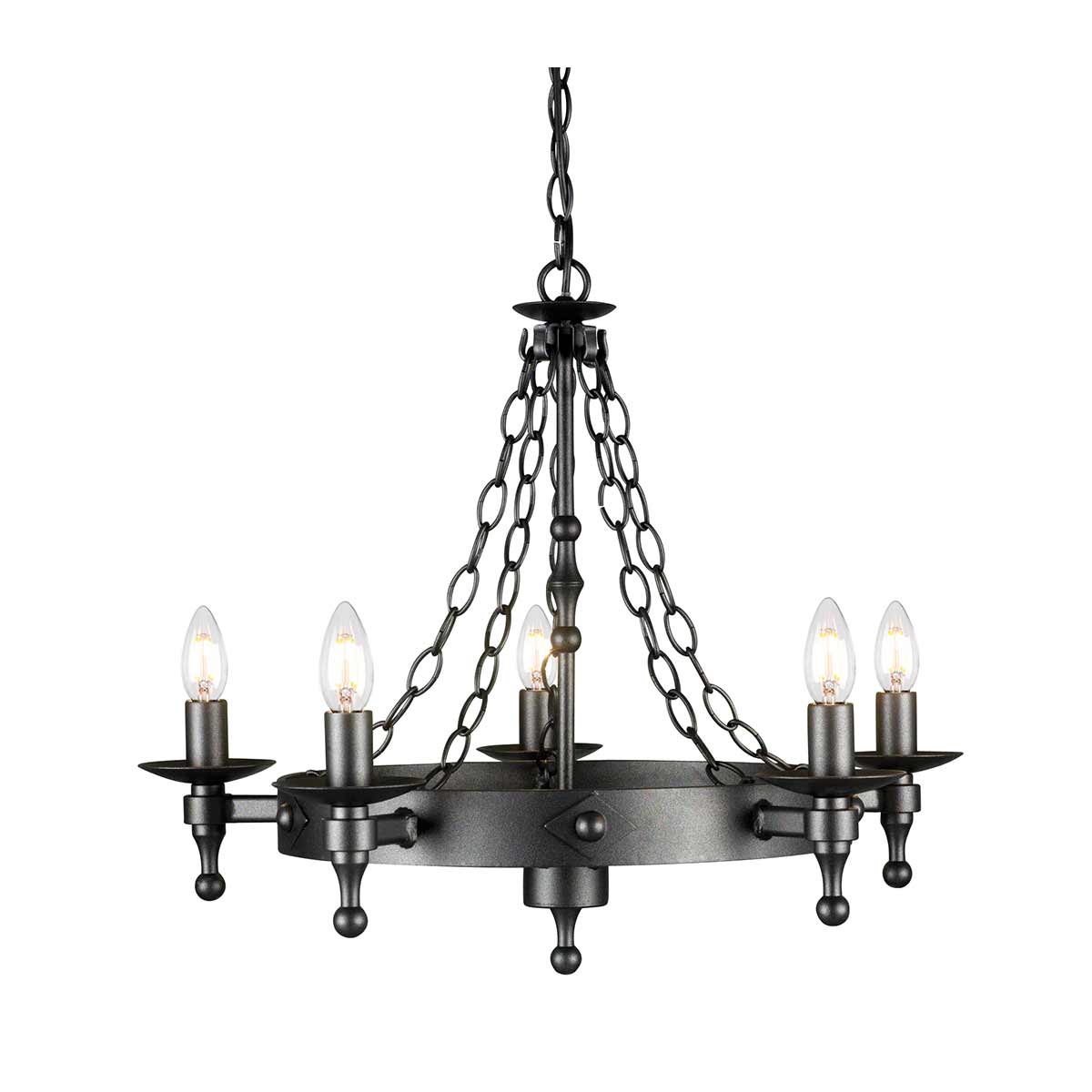 Elstead Warwick 5 Light Chandelier