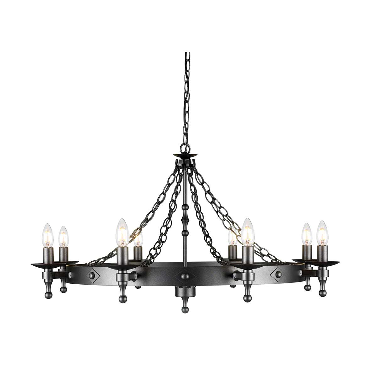 Elstead Warwick 8 Light Chandelier