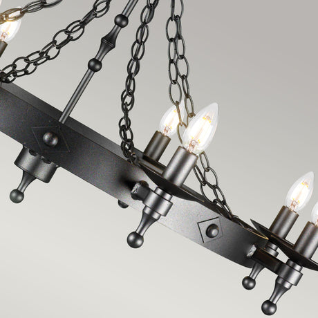 Elstead Warwick 8 Light Chandelier