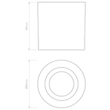 Astro Kos Round Solid Brass Outdoor Downlight